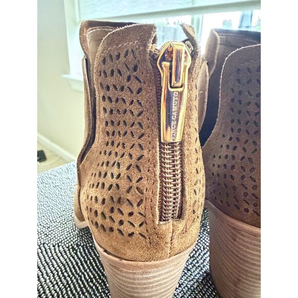 Vince Camuto Farrier Perforated Suede Booties
Size 6 — Burnt Sugar Brown - Picture 6 of 7